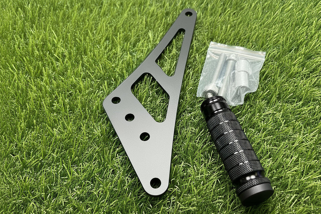 Surron Ultra Bee Shift Lock Stunt Wheelie Peg Raw Steel Black/Silver
